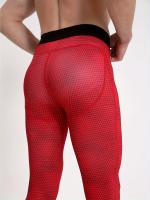 2pcs, Men's Breathable Quick Drying Compression T-shirt & Comfortable High Stretch Leggings - details 2