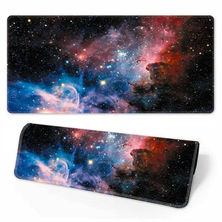 Hermosa alfombrilla de escritorio con cielo estrellado, teclado, oficina, estudio, juegos, alfombrilla de ratón grande y gruesa especial - 1