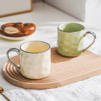 Taza de cerámica de alto valor ins viento desayuno taza Internet celebridad crema viento pareja taza de agua hogar taza simple - details 2