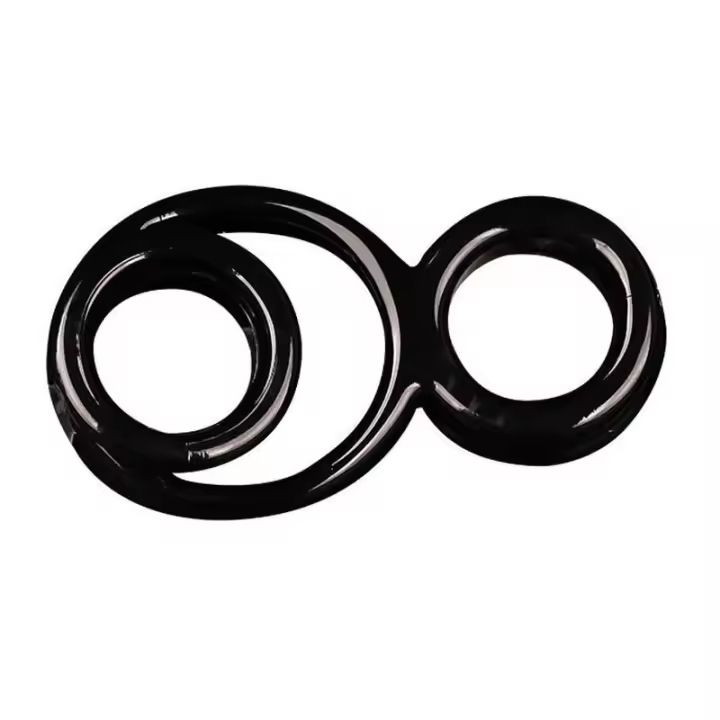 Anillos dobles de TPE para hombres, estirador de bolas, retraso de peso, eyaculación - 1
