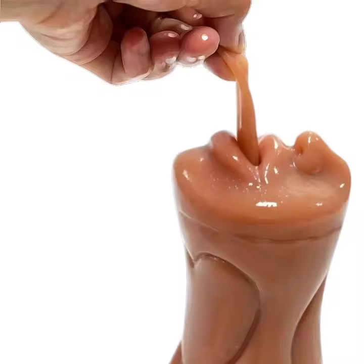 Embalaje privado Sexy 3 en 1 Vagina Stick masturbador masculino juguetes sexuales para hombres realista Artificial goma coño masturbación mamada Sexitoys - 1