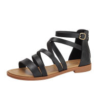 Las nuevas sandalias planas romanas cruzadas de Sandalia 2025 para zapatos de mujer informales, cómodos y versátiles - details 1