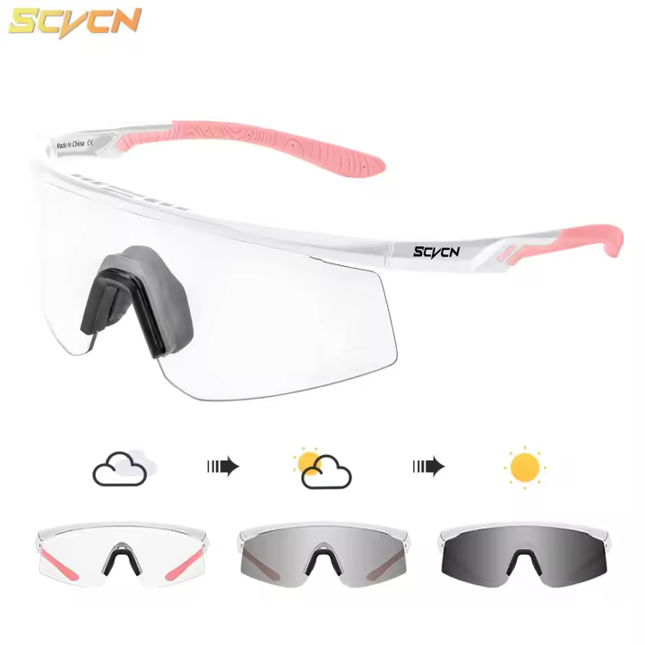 SCVCN Gafas de Sol Photochromáticas Protección UV400 para Ciclistas Gafas de Deporte para Hombres MTB y Carretera - 1
