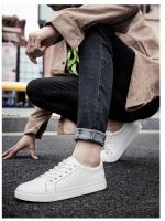 Nuevos Zapatos Blancos para Hombre Zapatos de Cuero de Vaca de Primavera y Otoño, Transpirables, de Suela Suave, Para Parejas, Zapatos Deportivos Casuales - details 0