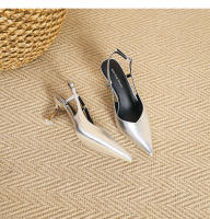 Zapatos de tacón de aguja con espalda hueca y punta de bolso de boca baja de nuevo estilo - details 29