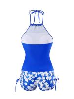 Ropa de playa Tankini traje de baño mujer 2025 conjunto de Bikini traje de baño de mujer de dos piezas sin mangas traje de baño sin espalda Monokini pantalones cortos de playa - details 1