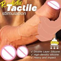 Leten Dildo de Doble Densidad Sensación Realista Grande y Gruesa con Piel de Circón - details 2