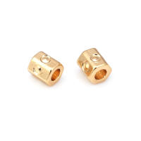 Gran Espaciador de Cilindro de Latón Dorado de 18K Accesorios para Hacer Pulseras - details 41