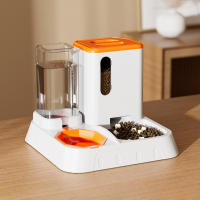Comedero automático para mascotas y dispensador de agua – Cuenco de agua para alimentador de alimentos para perros y gatos de gran gravedad 2 en 1 – Fácil de limpiar, no necesita energía – Estación para mascotas duradera, antideslizante, para interiores y - details 3