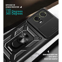 Compatible con teléfono Motorola Moto G85 con funda protectora con soporte y cubierta de lente deslizante - details 8
