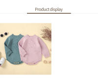 Saltarín Para Bebés Niñas Con Cuello Redondo Y Mangas Largas Suaves Y Transpirable Para Primavera Y Otoño Ropa De Cama Para Recién Nacidos Tallas 0-12 Meses Colores Rosa Y Verde - details 6