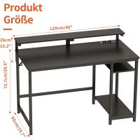 Escritorio de Ordenador con Soporte para Monitor Almacenamiento Reversible y Ganchos Para Juegos - details 22