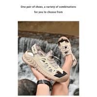 Sandalias De Playa De Moda Para Verano Para Hombres Antideslizantes Transpirables Con Suela Gruesa Para Senderismo Al Aire Libre - details 12