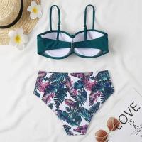 Conjunto de bikini push-pull para mujer, bikini sexy de encaje con lazo, traje de baño de dos piezas para mujer, traje de playa L 2024 - details 52