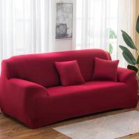 Fundas de Sofá Elásticas de Color Sólido Cubiertas de Muebles para Sala de Estar - details 17