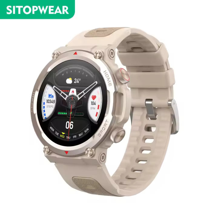 Reloj Inteligente para Hombre Mujer, Smartwatch SANLEPUS, 1.39" HD, Bluetooth Llamadas, Notificaciones, 100+ Modos Deportivos, Monitor de Ritmo Cardíaco 24H, Monitor de Oxígeno y Sueño, Compatible Android/iOS/Xiaomi/Huawei/Samsung - 1