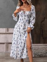 Elegante Vestido Maxi de Temporada Floral Estilo Boho Chic para Mujeres - details 15