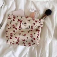 Bolsa de Maquillaje Retro Leopardo de Pana Bolsa de Almacenamiento y Limpieza de Labiales para Mujeres - details 10
