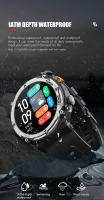 Relojes militares impermeables para hombres, pulsera inteligente con llamada, Bluetooth, para Android e iOS, 5atm - details 4
