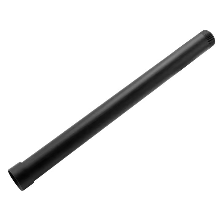 Tubo de extensión de ducha negro, mezclador de 30cm de longitud, tubos de latón para Baño - 1