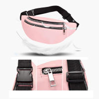 Bolsa de Cintura Impermeable Cinturón Ajustable Bolsillos con Cremallera Elegante Casual - details 3