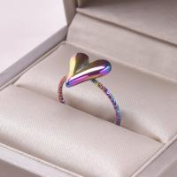 Joyería para dedos de niña, Anillos de corazón para mujer, accesorios, Anillo de acero inoxidable, suministros de amor, Anillos DIY, regalo del Día de San Valentín - details 13