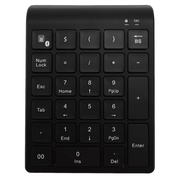 Mini teclado numérico inalámbrico Bluetooth, 27 teclas, más teclas de función, teclado Digital para tareas de contabilidad de Pc - 1