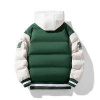 Chaqueta de Invierno para Hombre, Estilo Dos Piezas, Nueva, Abrigada, Gruesa, con Capucha, Cortavientos, Cómoda, Informal, con Estampado - details 4
