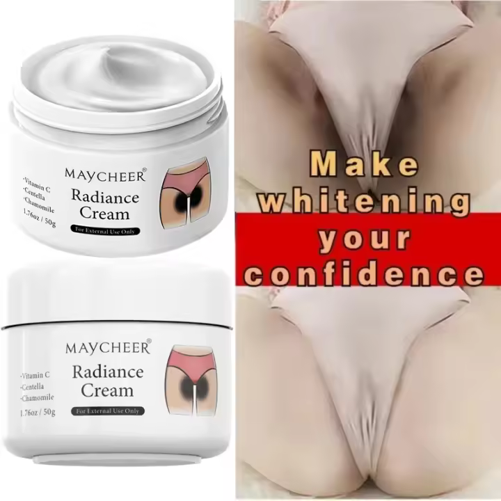 Crema blanqueadora de 50g para partes privadas, blanqueamiento de axilas, blanqueamiento de glúteos y rodillas, ilumina la parte interna del muslo, partes íntimas, elimina la melanina oscura - 1