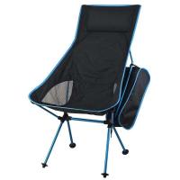 Silla plegable portátil para acampar al aire libre, respaldo largo, silla de pesca en la playa - details 4