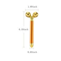 Barra de Estiramiento Facial de Oro 24 Quilates Rodillo de Vibración Masajeador Adelgazante Palo Facial Belleza Facial Herramientas de Cuidado de la Piel - details 2