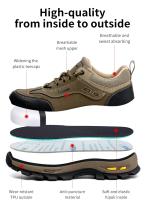 Botas de Seguridad para Hombres Resistentes a Agujas de Trabajo Botas Protectoras - details 2