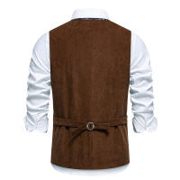Chaleco Retro de Cuello en V Moda de Fiesta de Ocio para Hombres Material de Poliéster - details 25