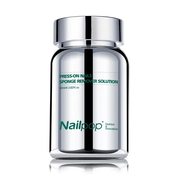 Nailpop-solución removedora de esponja para uñas postizas, 80ml, rápido, 3 segundos, suave, sin daños, removedor de pegamento para uñas reutilizables para puntas de uñas postizas - 1