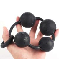 Leten 2 to7cm Big BeadsButt silicona Dilatador bolas expansor Anal Plug dilatador vaginal juguetes sexuales para mujeres hombres Buttplug - details 10