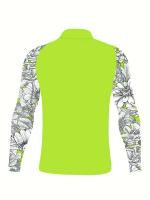 Protección solar para hombres, parte superior de traje de baño de cuello alto, de secado rápido, elástica - details 15