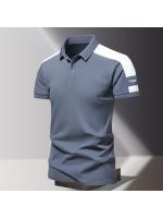 Polos de Verano de Algodón 100% Camiseta de Cuello Elegante para Hombres Manga Corta Alta Calidad - details 5