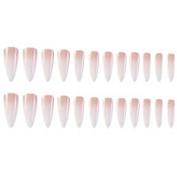 Adhesivo artificial de larga duración para uñas de talón, estilo degradado, para belleza femenina - details 4