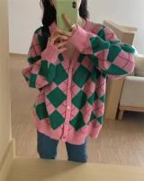 Cardigan de Punto Retro para Mujer 2024 Ajuste Suelto, Manga Larga, Gancho, Elegante - details 11