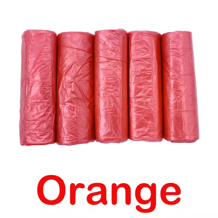 Bolsa de basura desechable de varios colores para cocina, contenedor de plástico grueso con forro para proteger la privacidad, 300 piezas - 1