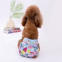 Ropa interior ajustable para perro, pañales de algodón suave con estampado Floral, bragas sanitarias para perros - details 0