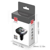 Transmisor FM para coche con Bluetooth 5,3, adaptador inalámbrico, reproductor MP3, llamada manos libres, USB Dual, PD, Cargador rápido, rueda de rodillo - details 4