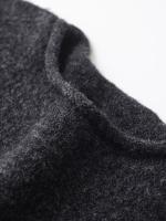 Mini vestidos de punto suave de manga corta con cuello redondo para mujer Vestidos casuales - details 5