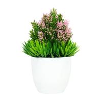Plantas artificiales en maceta, bonsái verde, árbol pequeño, plantas de hierba, adorno en maceta, flores falsas para decoración del jardín del hogar, fiesta de boda - details 11