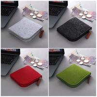 Mini monedero para hombre y mujer, billetera con Soporte para tarjeta de crédito y identificación, de fieltro de lana, barata - details 7
