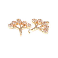 Colgantes de Árbol de Brasso Dorado de 18K Joyería Hazte de Diamantes Falsos y Circonio - details 0