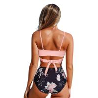 Conjunto de Bikini de Cintura Alta Traje de Baño para Mujer Moda Playa Sexy Bikini Push Up - details 2