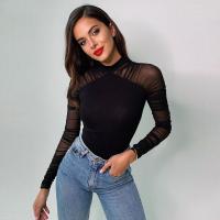 Body De Encaje Sexy Para Mujer Con Detalles De Parche Y Cuello Alto Ajustado Y Elegante Ideal Para La Calle Y El Verano - details 17