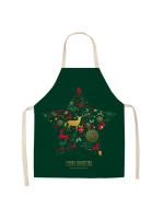 Decoraciones navideñas para el hogar, delantal de Papá Noel, regalo de Año Nuevo, 68x55cm, 1 unidad - details 8