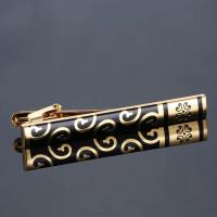 Clip de corbata clásico para hombre, varios tipos, chapado en Metal de lujo, diseño de cristal, regalo de boda - details 9